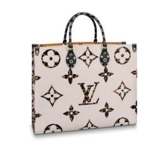 Replica Louis Vuitton Onthego M44675 Ivory/Havana Beige