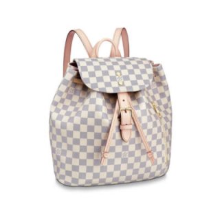 Replica Louis Vuitton Damier Azur Canvas Sperone Backpack N41578