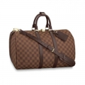 Replica Louis Vuitton Damier Ebene Canvas Keepall Bandouliere 45 N41428