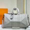 Replica Louis Vuitton Keepall Bandouliere 50- Silver