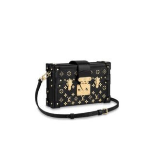 Replica Louis Vuitton Petite Malle Monogram Metal Bag M57817