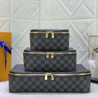 Replica Louis Vuitton Packing Cube Pm/Mm/Gm Black