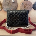 Replica Louis Vuitton Coussin Pm Patent Leather- Black/Green