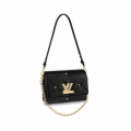 Replica Louis Vuitton Sheepskin Leather Twist Mm M59029 Black