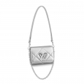 Replica Louis Vuitton Sheepskin Leather Twist Pm M59031 Argent