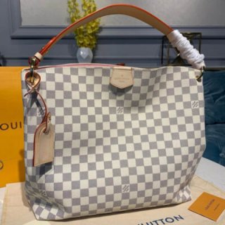 Replica Louis Vuitton Damier Azur Canvas Graceful Mm N42233