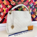 Replica Louis Vuitton Artsy Mm Classic Monogram Empreinte Mbossed White Leather Shoulder Bag M93449