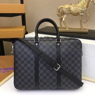 Replica Louis Vuitton Porte-Documents Voyage Pm N41478 Grey Plaid