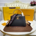 Replica Louis Vuitton Capucines Bb M59061 Black/Arizona Beige