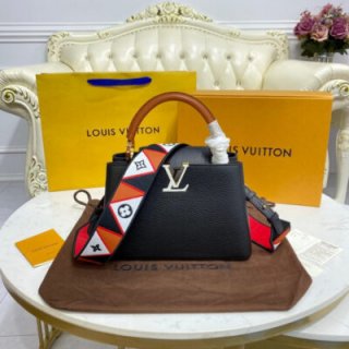 Replica Louis Vuitton Capucines Bb M59061 Noir/Rouge