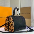 Replica Louis Vuitton Leopard Speedy Bandouliere 30/ Embossed