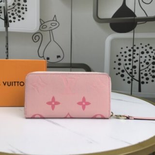 Replica Louis Vuitton Zippy Wallet Pink/Blue/Brown