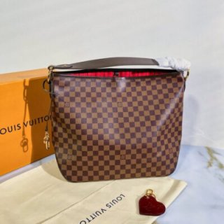 Replica Louis Vuitton Damier Ebene Canvas Delightful Mm N41460