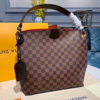 Replica Louis Vuitton Damier Ebene Canvas Graceful Pm N44044