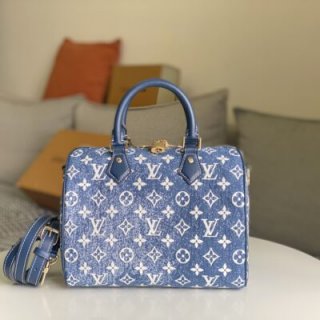 Replica Louis Vuitton Denim Speedy Bandouliere 25 Handbag