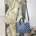 Replica Louis Vuitton Monogram Jacquard Denim Speedy Bandouliere 25 M59609