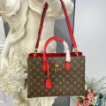 Replica Louis Vuitton Monogram Canvas Flower Tote M43553 Red