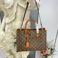 Replica Louis Vuitton Monogram Canvas Flower Tote M43770 Caramel