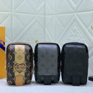 Replica Louis Vuitton Aaa-Double Phone Pouch Nm