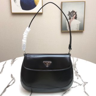 PRADA Replica Cleo brushed leather shoulder bag FHN-2020-128213