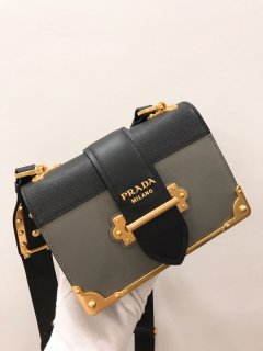 PRADA CAHIER LEATHER SHOULDER BAG FHN-2020-128203