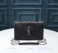 Caviar Envelope Bag 526286 Black-Silver